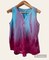 Tie Dye Gravity Ladies Tank Top Size M Medium Red Blue Purple Turquoise Pink product 1